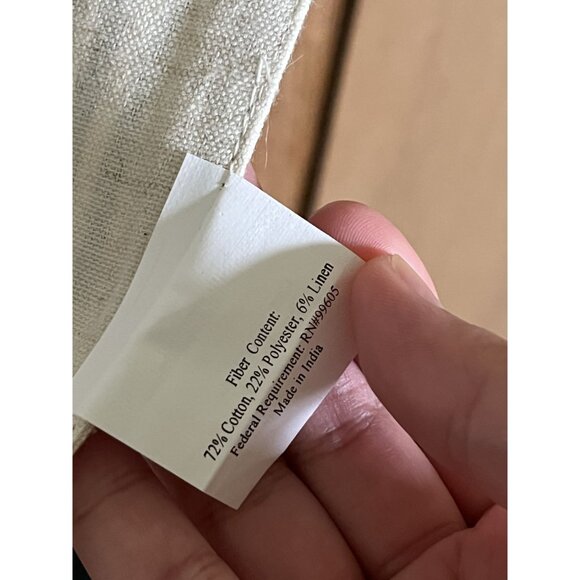 NWOT Rae Dunn Striped Holiday Table Runner With Embroidered "So Very Merry" - Picture 3 of 3